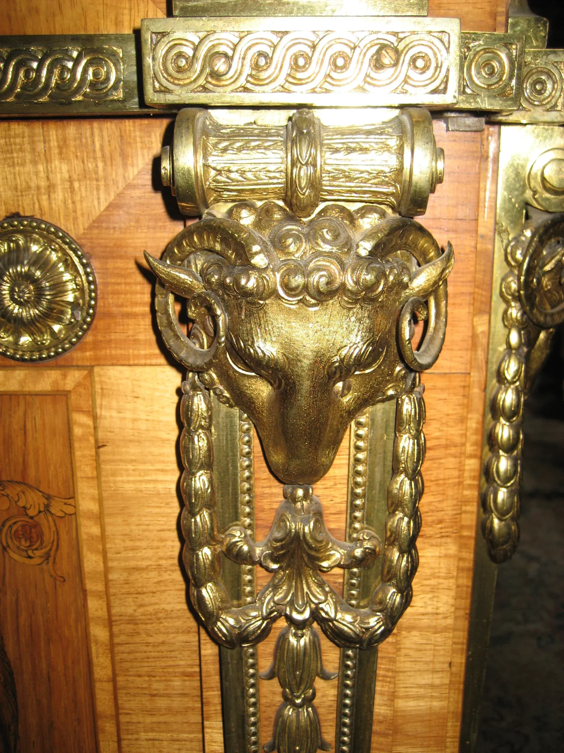 An 18th century ormolu mount after restoration